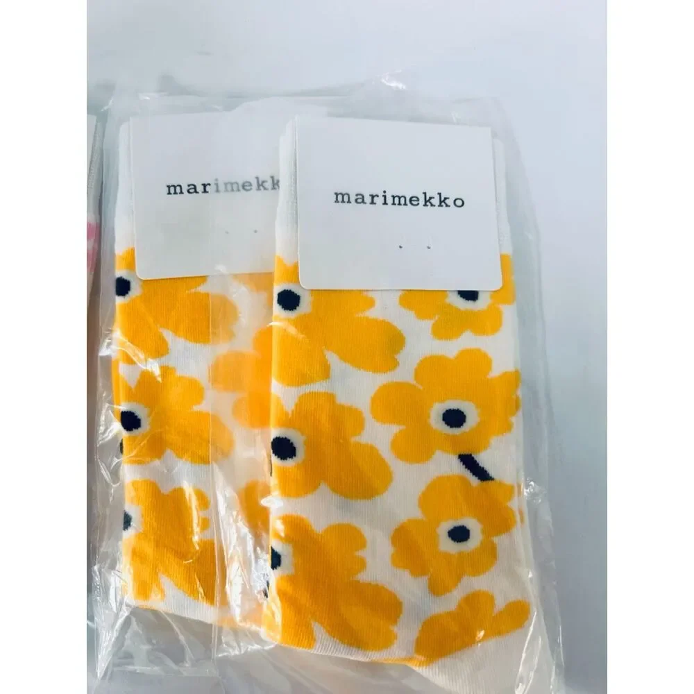 Marimekko Women's Socks Flower Printed Middle Socks
